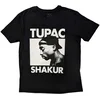 2Pac Majica Eyes Closed Unisex Black 2XL