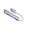INF Type-C štiri-vratni pametni razširitveni adapter z USB 2.0 x 4 priključki Grey, (5000079268)