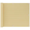 Vidaxl Balkonsko platno bež 75x400 cm HDPE