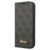 GUESS Maska za telefon na preklop PC/ TPU 4G Metal Camera Outline Book za iPhone 14 crna