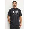 Kratka majica Under Armour HW Branded moška, črna barva, 1389146