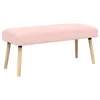 vidaXL klop Enobarvno Roza 110 x 40 x 46 cm Bouclé