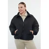 Trendyol Curve Black Regular Fit Puffer Quilted Jacket