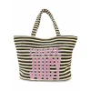 Juicy Couture Ženska torba Nora Straw, Crna-krem