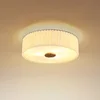 Globo Stropna svetilka Jannie, naravna barva, lan, 3-žarčna, O 50 cm, E27 - Dnevna soba/jedilnica - naravna, opalno bela, rjava, peščena - Tkanine/tekstil