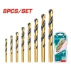 Total 8-delni set HSS burgija za metal 2-8mm TACSD0801