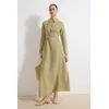 Trendyol Modest Ženska haljina Tctss26Eb00032, Kaki
