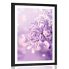 Plakat s paspartujem vijolični cvet španskega bezga - 30x45 no frame