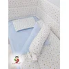 Bubamara 037 Set za krevetac sa ravnom ogradom Glitter, Bez lastiša