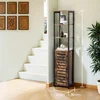 Songmics Visoka omara 37x30x167 cm rjava