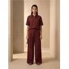 Sinsay - Wide leg pantalone sa viskozom - Bakar