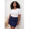 Trendyol Curve Ženska bluza Tbbss26Af00131, Bela