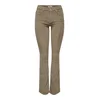Brown womens corduroy trousers ONLY Mary - Womens