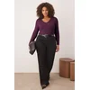 Trendyol Curve Ženska bluza Tbbaw26Af00025, Bordo