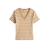 TOMMY HILFIGER Majica CODY rjava/bela