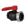 Bradas IBC krogelni ventil GW S75x6 z iztokom GZ S60x6 HD-PE 6355