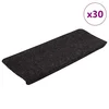 Vidaxl Samolepilne preproge za stopnice 30 kos antracit 65x24,5x3,5 cm