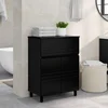 Toaletna jedinica Crna 60 x 35 x 80 cm Konstruirano drvo
