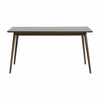 Rjava raztegljiva jedilna miza z mizno ploščo v hrastovem dekorju 150x90 cm Barrali – Unique Furniture