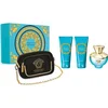 Versace Ženski parfemski set Dylan Turquoise EDT 100ml + mleko za telo 100ml +gel za tuširanje 100ml+torbica