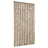 Vidaxl Zavesa proti mrčesu temno rjava in bež 100x220 cm šenilja