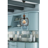 Opviq Luster Lillian Wood, 26cm, IP20, Crni