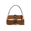 Ročna torba Just Cavalli Iconic Snakes 81RA4BA1 ZSE75 Rjava