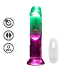 RealRock LED Vibrating Model 15 cm Transparent - Intimate Wellness Device REA202TRA