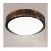 Brilagi - LED stropno svetlo CARVALHO SLIM SMOKEY LED/20W/230V hrast prečnik 27,5 cm
