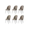 Hanah Home Set 6 trpezarijskih stolica Ritim Kapućino-Beli
