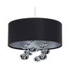 Luster na sajli BUBBLE 1xE27/60W/230V prečnika 40 cm crna