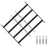 Sigurnosna rešetka za prozore s 4 poprečne šipke 3 pcs 43-74 cm