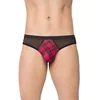 Moške kariraste tangice SoftLine 4524 XL