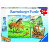 Ravensburger sestavljanka Čas za nežnost, 3 x 49 delov