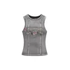 Ed Hardy Top pastelno rumena/siva/temno siva/melona