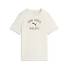 PUMA Varsity Relaxed Tee Youth, Age, Warm White, 11-12Y