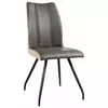 STOLICA braon metal, tekstil