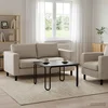 vidaXL Klubska miza Črna 59 x 59 x 45 cm Inženirski les