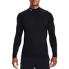 Under Armour CG Armour Fitted Mock Majica 730889 Črna