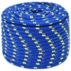vidaXL Večnamenska uporabna vrv 14 mm 100 m Modra PP