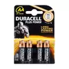 Baterija Duracell alkalna AA (LR6), 1.5V, blister 4/1