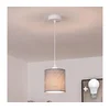 BRILAGI - LED luster na sajli NUBILA 1xE27/60W/230V prečnik 14 cm bela/siva