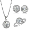 Set Elegant Circles - Srebrna KP27536