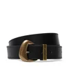 Pas Tommy Jeans Tjw Cool Brass 30 AW0AW18845 Črna