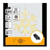 Aigostar - LED spoljna božićna dekoracija 540xLED/6W/230V IP44 toplo belo 45cm pahulja