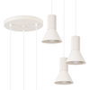 Sollux SL.1871 - Luster na sajli ESTRIA 3xE14/10W/230V prečnik 30 cm krem