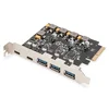 slomart Digitus PCIe kartica 2x USB-C + 3x USB-A