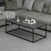 Hanah Home Klub sto Tiger, 120x42x60 cm, Antracit