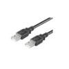 Microconnect USB2.0, M/M, 0.1m 0.1m USB A USB A Male Male Black USB cable