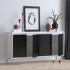 Wallity Komoda PEETA 140x94x40cm Crno-Bela